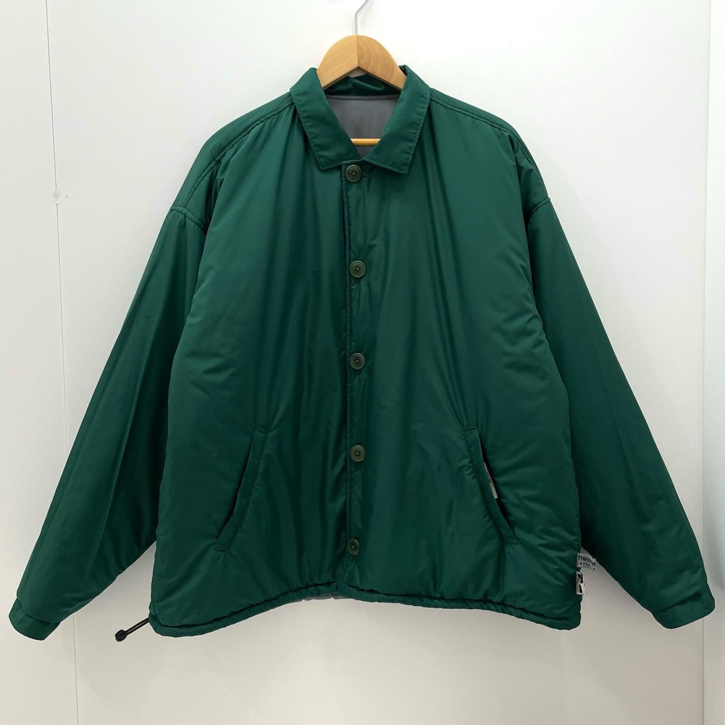 NOROLL | ノーロール TWOFACE JACKET 中綿ジャケット グレー×グリーン サイズ：35【尾張小牧店】
