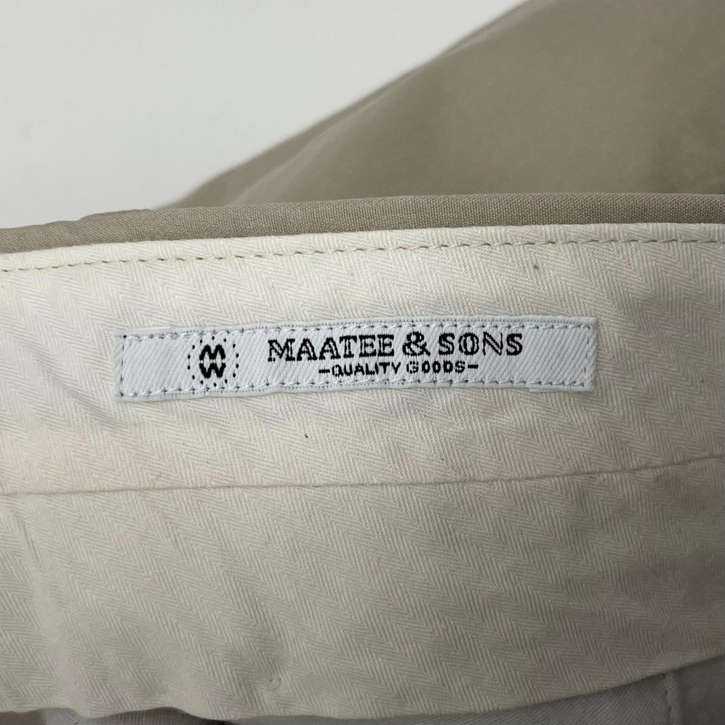 【中古】MAATEE&SONS | マーティーアンドサンズ スラックス ベージュ サイズ：2【尾張小牧店】