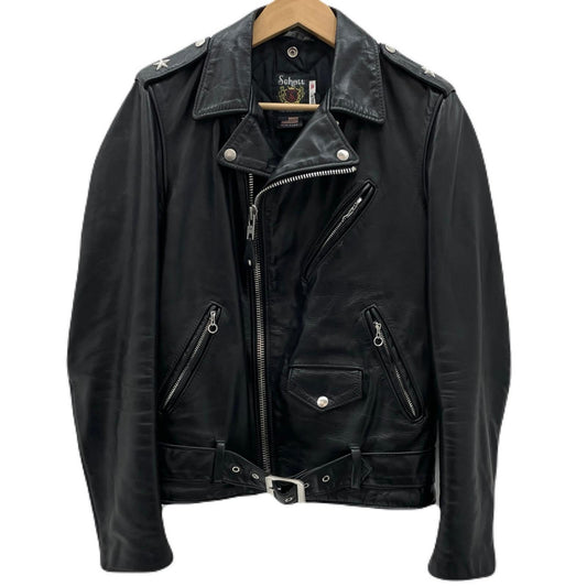 【中古】schott | ショット 613UHT ホースハイド ONE STAR TALL ライダースジャケット 7416 ブラック サイズ：36【尾張小牧店】