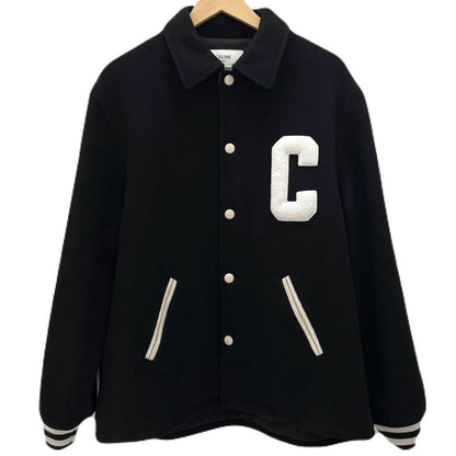 CELINE | セリーヌ BASEBALL TEDDY JACKET スタジャン ブラック サイズ：50【尾張小牧店】