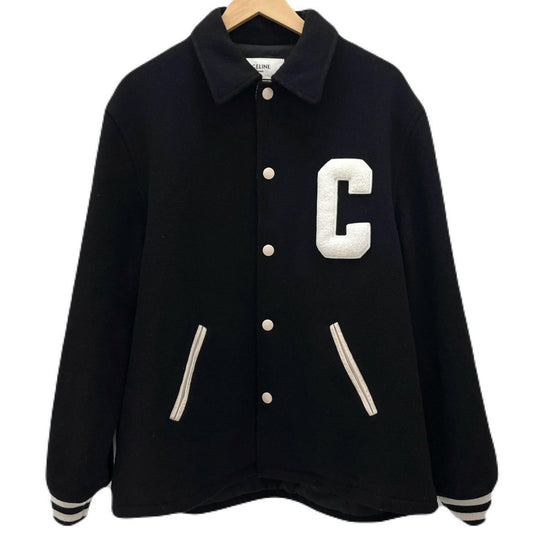 CELINE | セリーヌ BASEBALL TEDDY JACKET スタジャン ブラック サイズ：50【尾張小牧店】