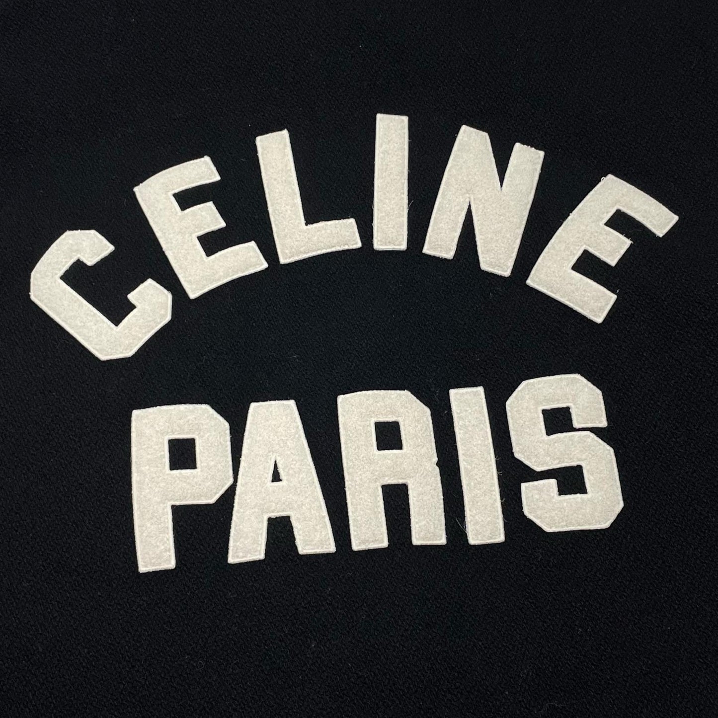 CELINE | セリーヌ BASEBALL TEDDY JACKET スタジャン ブラック サイズ：50【尾張小牧店】