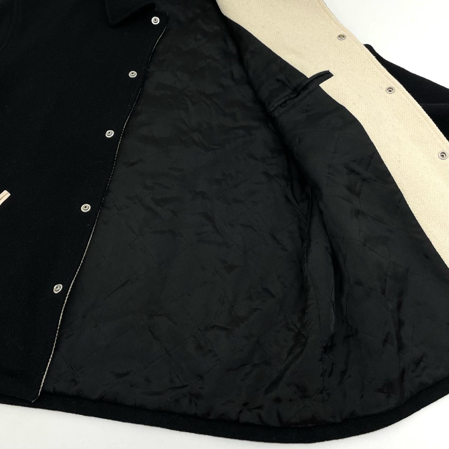 CELINE | セリーヌ BASEBALL TEDDY JACKET スタジャン ブラック サイズ：50【尾張小牧店】