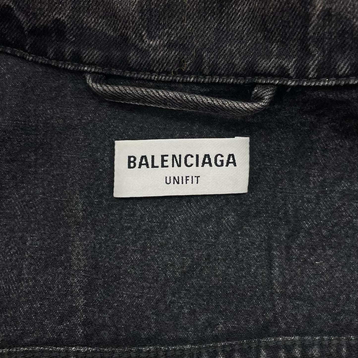 BALENCIAGA | バレンシアガ Oversized Cut-up Denim Jacket デニム ブラック サイズ：L【尾張小牧店】
