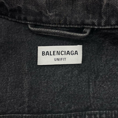 BALENCIAGA | バレンシアガ Oversized Cut-up Denim Jacket デニム ブラック サイズ：L【尾張小牧店】