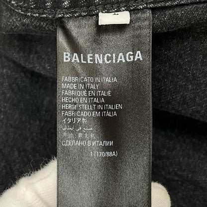 BALENCIAGA | バレンシアガ Oversized Cut-up Denim Jacket デニム ブラック サイズ：L【尾張小牧店】