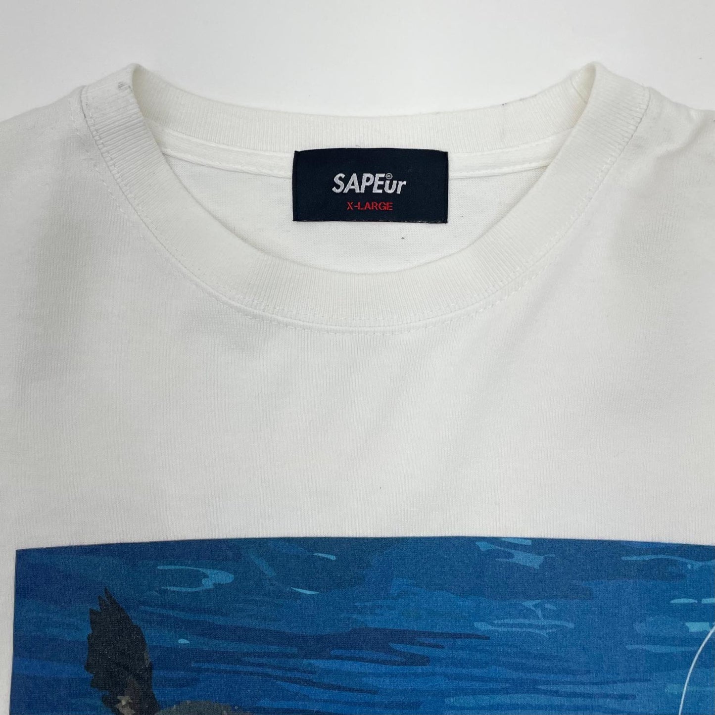 【中古】SAPEur | サプール　23AW Wolf Money L/S Tee 長袖Ｔシャツ ホワイト サイズ：XL【尾張小牧店】