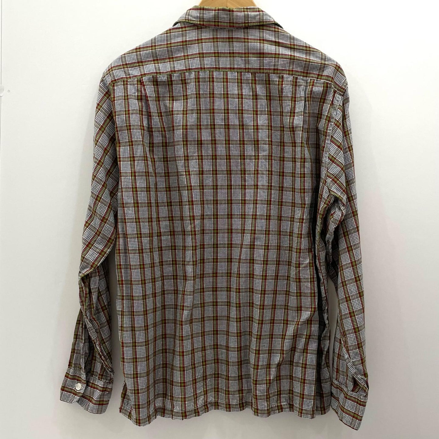 VINTAGE | ビンテージ 半袖シャツ ホワイト×グリーン×レッド×ブラック サイズ：M【尾張小牧店】