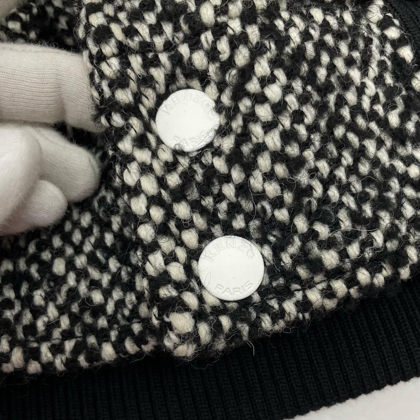 KENZO | ケンゾー WOOL VARSITY JACKET ブルゾン FE65BL14890X ブラック×ホワイト サイズ：L【尾張小牧店】