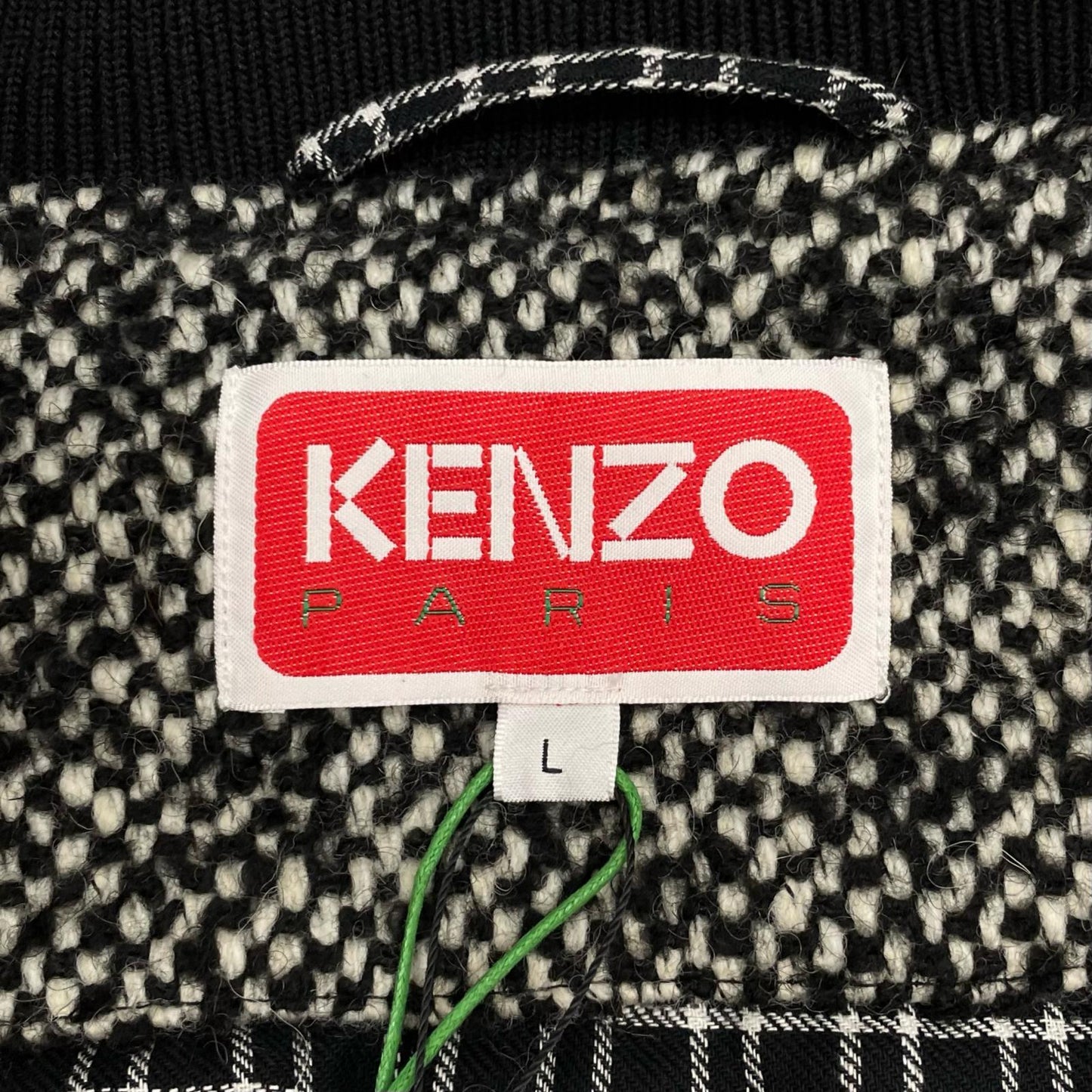 KENZO | ケンゾー WOOL VARSITY JACKET ブルゾン FE65BL14890X ブラック×ホワイト サイズ：L【尾張小牧店】