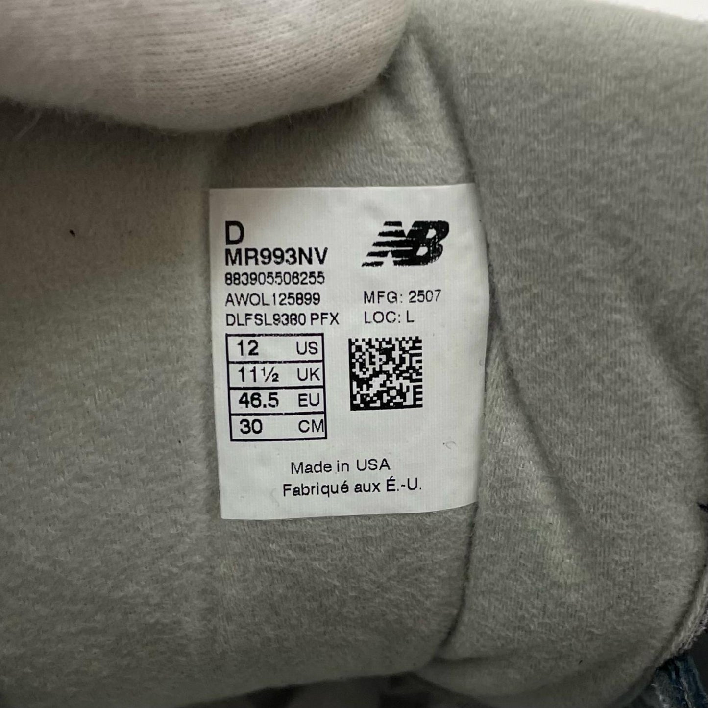 NEW BALANCE | ニューバランス 993 スニーカー MR993NV ネイビー 30cm【尾張小牧店】
