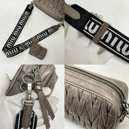 Miu Miu | ミュウ ミュウ ショルダーバッグ グレー【尾張小牧店】