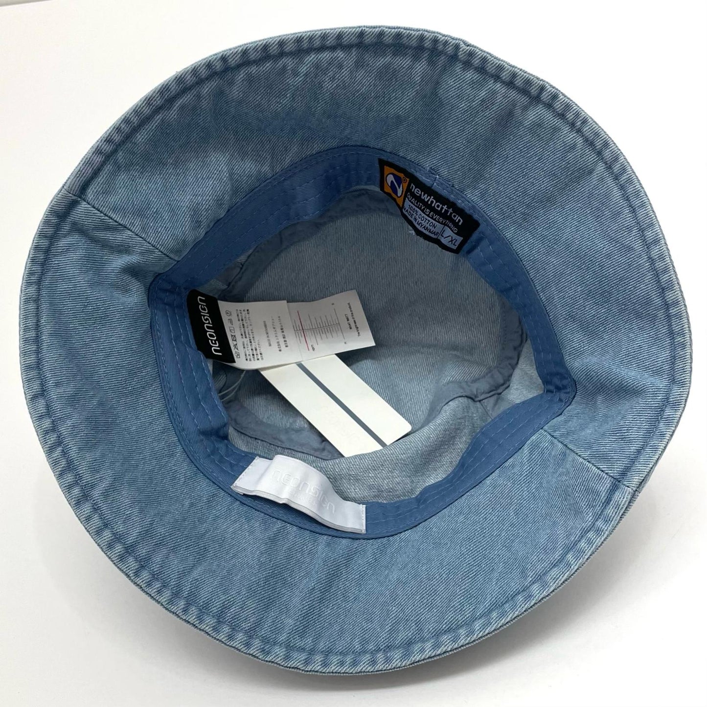 NEON SIGN | ネオンサイン Denim Bucket Hat ハット N1625 ブルー サイズ：48【尾張小牧店】
