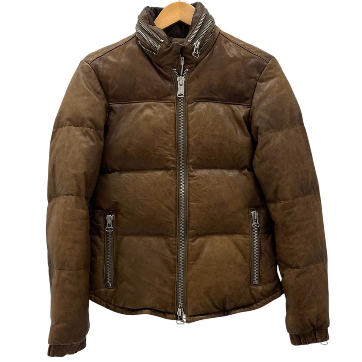 【中古】schott | ショット　L.H.P ダウンジャケット ブラウン サイズ：M【尾張小牧店】