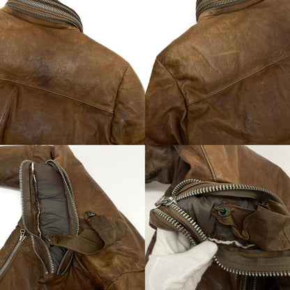 【中古】schott | ショット　L.H.P ダウンジャケット ブラウン サイズ：M【尾張小牧店】