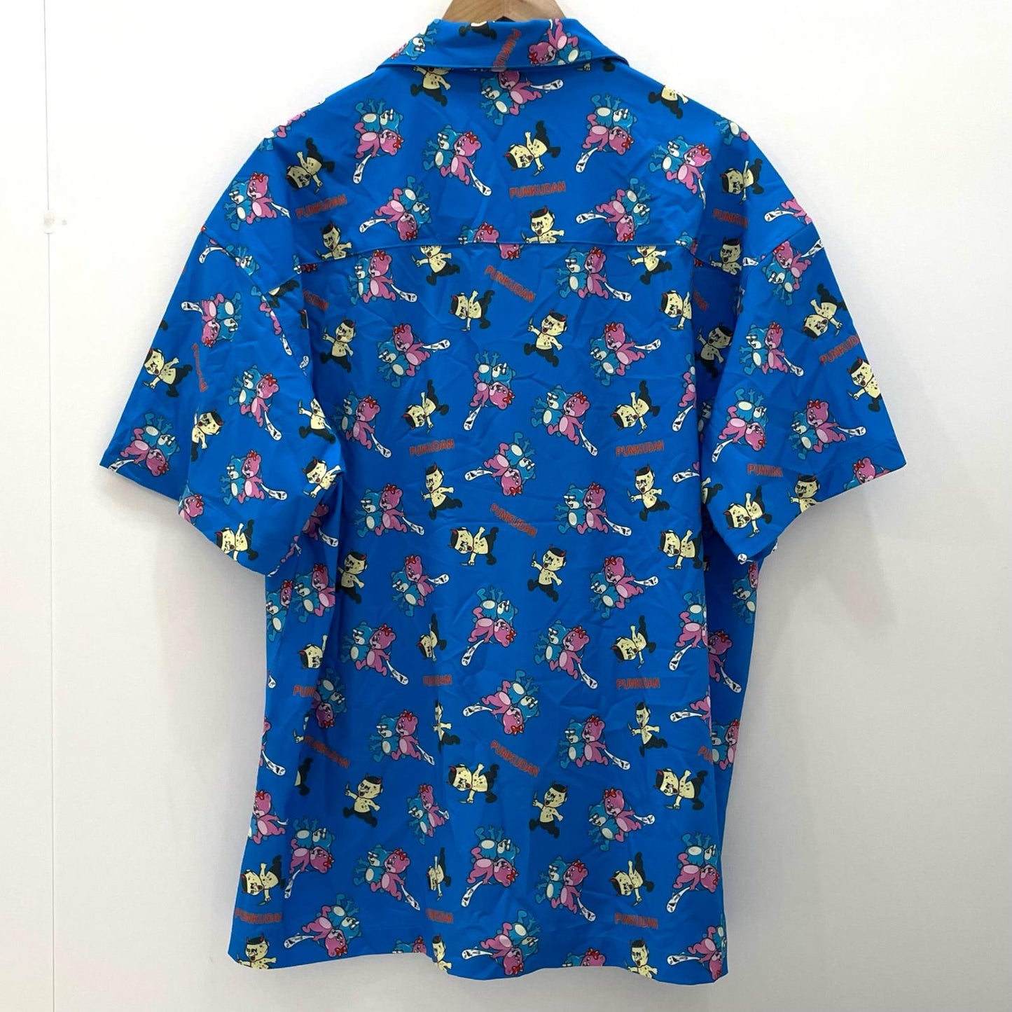 PUNKDRUNKERS | パンクドランカーズ 総柄ベアシャツ 半袖シャツ PDS-20055 ブルー×マルチカラー サイズ：XL【尾張小牧店】