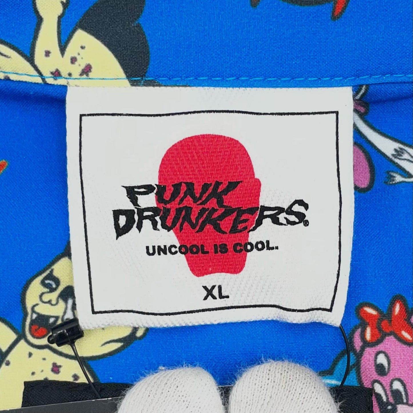 PUNKDRUNKERS | パンクドランカーズ 総柄ベアシャツ 半袖シャツ PDS-20055 ブルー×マルチカラー サイズ：XL【尾張小牧店】