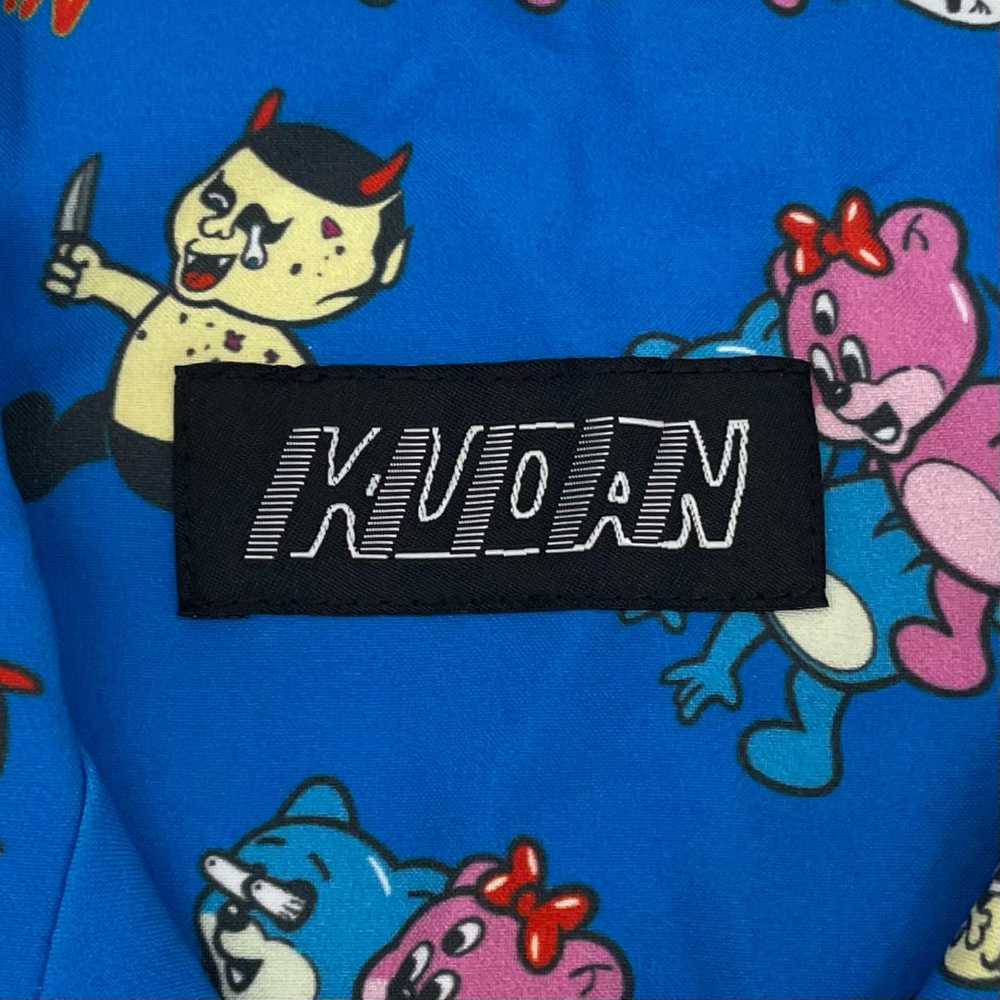 PUNKDRUNKERS | パンクドランカーズ 総柄ベアシャツ 半袖シャツ PDS-20055 ブルー×マルチカラー サイズ：XL【尾張小牧店】