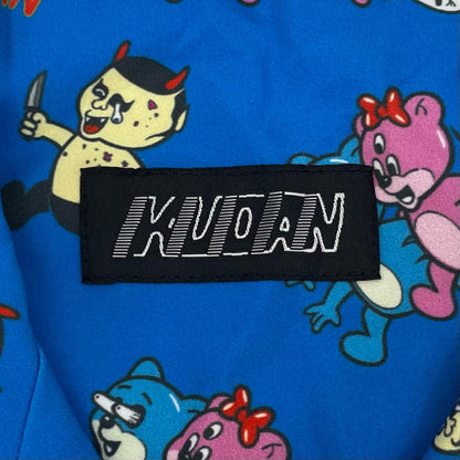 PUNKDRUNKERS | パンクドランカーズ 総柄ベアシャツ 半袖シャツ PDS-20055 ブルー×マルチカラー サイズ：XL【尾張小牧店】