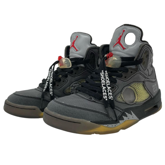 NIKE | ナイキ Off-White × Nike Air Jordan 5 スニーカー CT8480-001 グレー 24cm【尾張小牧店】