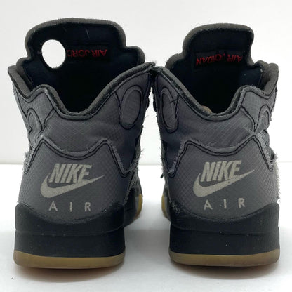 NIKE | ナイキ Off-White × Nike Air Jordan 5 スニーカー CT8480-001 グレー 24cm【尾張小牧店】