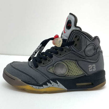 NIKE | ナイキ Off-White × Nike Air Jordan 5 スニーカー CT8480-001 グレー 24cm【尾張小牧店】