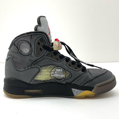 NIKE | ナイキ Off-White × Nike Air Jordan 5 スニーカー CT8480-001 グレー 24cm【尾張小牧店】