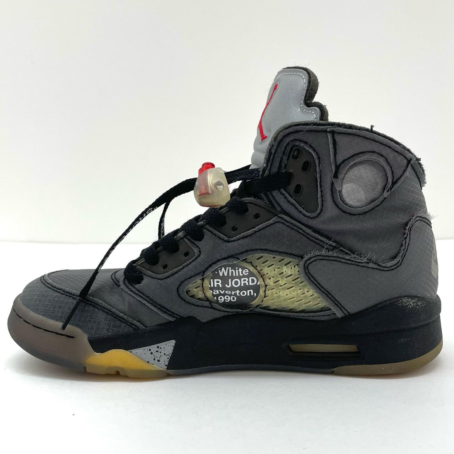 NIKE | ナイキ Off-White × Nike Air Jordan 5 スニーカー CT8480-001 グレー 24cm【尾張小牧店】
