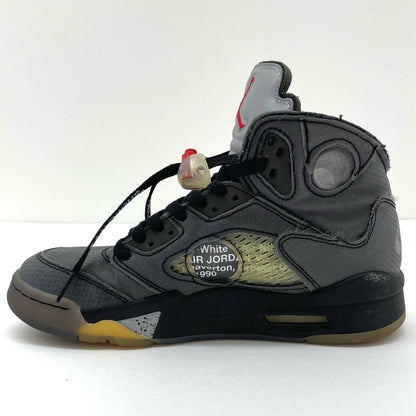 NIKE | ナイキ Off-White × Nike Air Jordan 5 スニーカー CT8480-001 グレー 24cm【尾張小牧店】