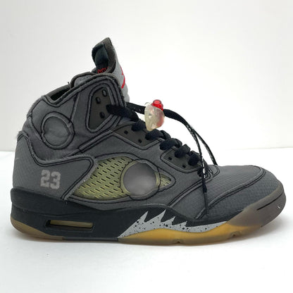 NIKE | ナイキ Off-White × Nike Air Jordan 5 スニーカー CT8480-001 グレー 24cm【尾張小牧店】