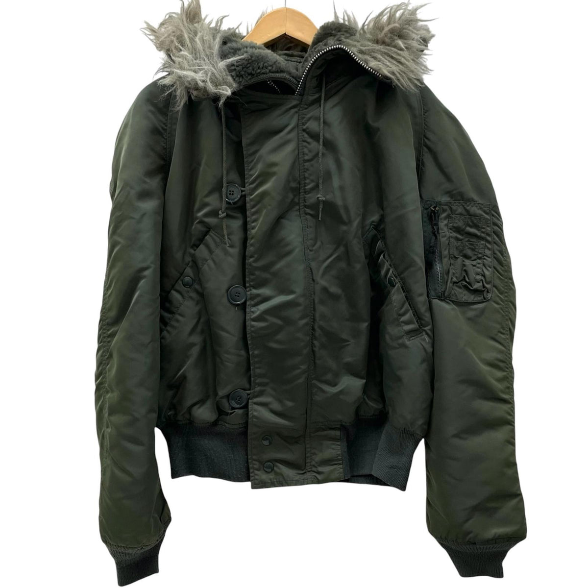 【中古】ALPHA | アルファ 80'S USA製 N-2B フライトジャケット カーキ サイズ：L【尾張小牧店】