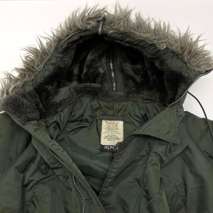 【中古】ALPHA | アルファ 80'S USA製 N-2B フライトジャケット カーキ サイズ：L【尾張小牧店】
