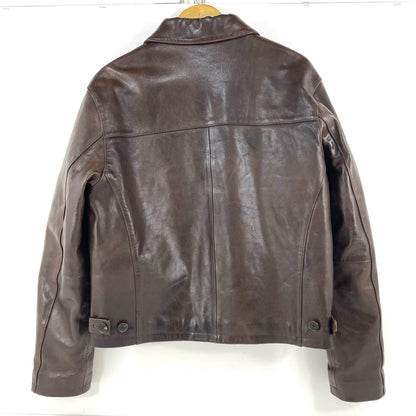 AURALEE | オーラリー HEAVY LAMB LEATHER BLOUSON レザー A25AB02LA ブラウン サイズ：5【尾張小牧店】