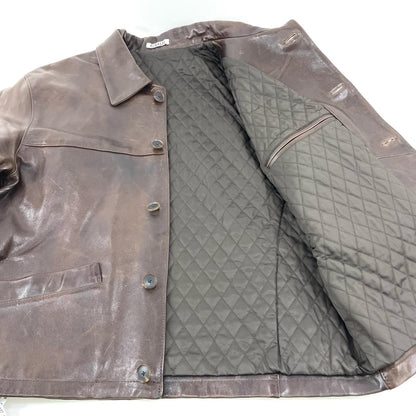 AURALEE | オーラリー HEAVY LAMB LEATHER BLOUSON レザー A25AB02LA ブラウン サイズ：5【尾張小牧店】