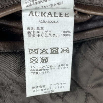 AURALEE | オーラリー HEAVY LAMB LEATHER BLOUSON レザー A25AB02LA ブラウン サイズ：5【尾張小牧店】