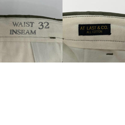 【中古】ATLAST&CO | アットラスト チノパンツ オリーブ サイズ：32【尾張小牧店】