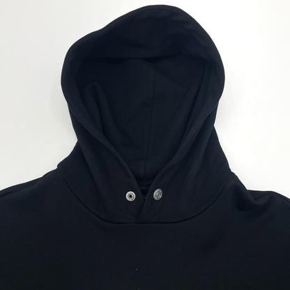 【中古】EVISU | エヴィス カモメプリント リラックスフィット フーディー 長袖パーカー ブラック サイズ：L【尾張小牧店】
