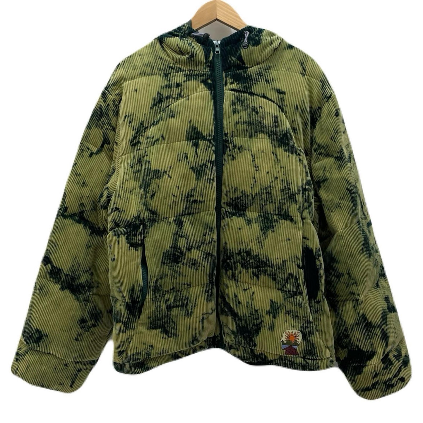 BRAIN DEAD | ブレインデッド BLEACH DYED DIMENSION PUFFER JACKET ダウンジャケット O08004533FW25 オリーブ サイズ：M【尾張小牧店】