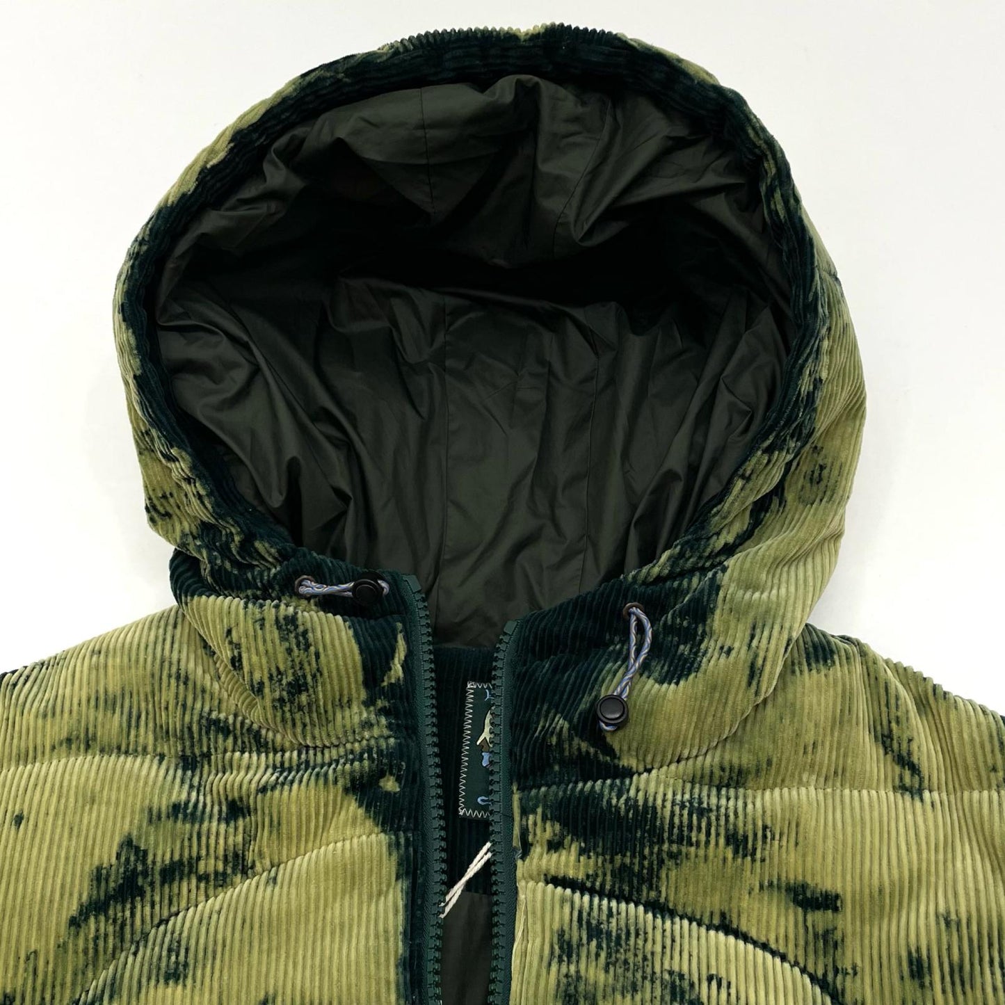 BRAIN DEAD | ブレインデッド BLEACH DYED DIMENSION PUFFER JACKET ダウンジャケット O08004533FW25 オリーブ サイズ：M【尾張小牧店】
