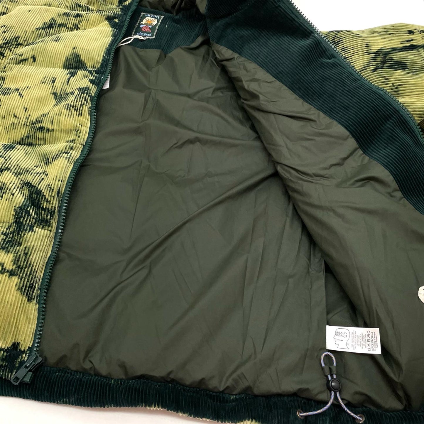 BRAIN DEAD | ブレインデッド BLEACH DYED DIMENSION PUFFER JACKET ダウンジャケット O08004533FW25 オリーブ サイズ：M【尾張小牧店】