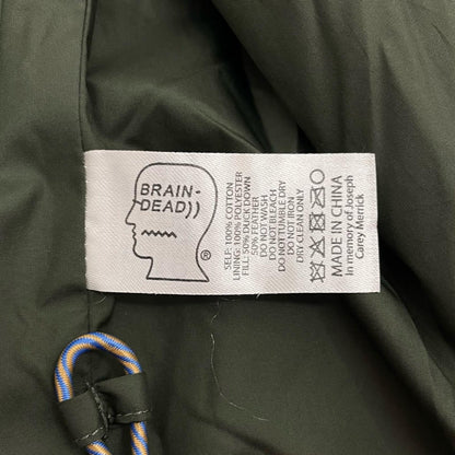 BRAIN DEAD | ブレインデッド BLEACH DYED DIMENSION PUFFER JACKET ダウンジャケット O08004533FW25 オリーブ サイズ：M【尾張小牧店】