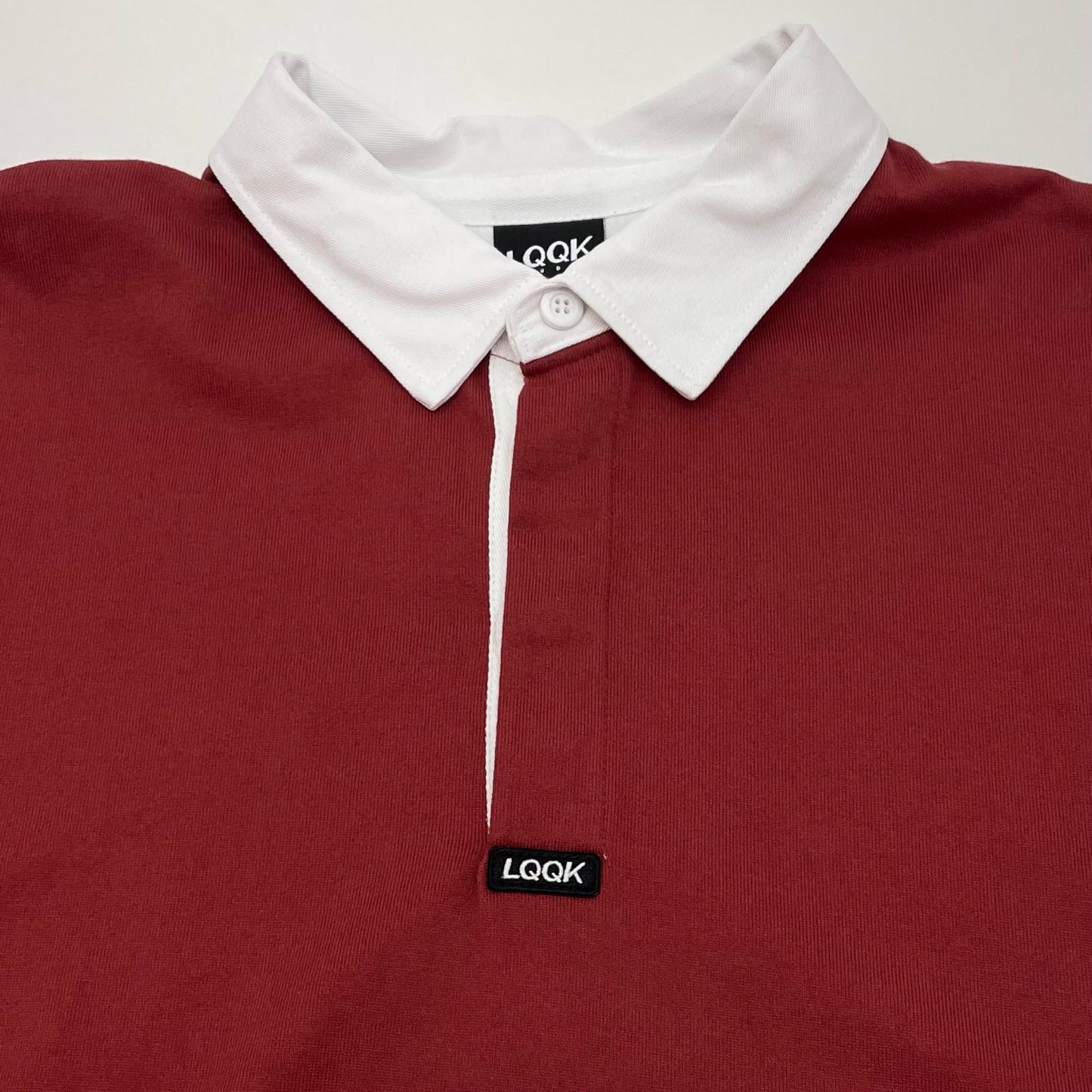 LQQK STUDIO | ルックスタジオ RUGBY SHIRT ポロシャツ LQA25RS10 レッド サイズ：L【尾張小牧店】