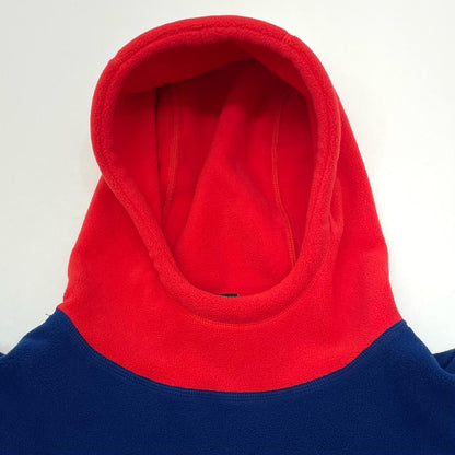 LQQK STUDIO | ルックスタジオ FLEECE HOODIE パーカー LQA25FH06 ブルー×レッド サイズ：M【尾張小牧店】