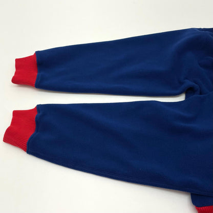 LQQK STUDIO | ルックスタジオ FLEECE HOODIE パーカー LQA25FH06 ブルー×レッド サイズ：M【尾張小牧店】