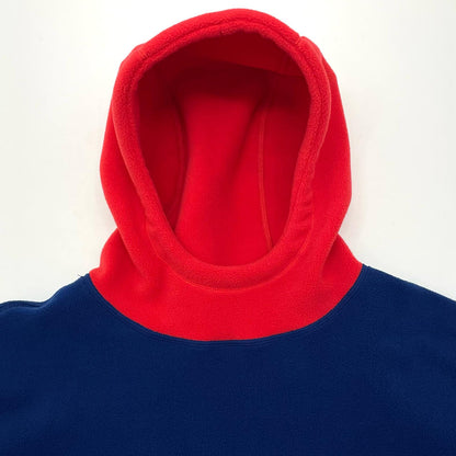 LQQK STUDIO | ルックスタジオ FLEECE HOODIE パーカー LQA25FH06 ブルー×レッド サイズ：L【尾張小牧店】