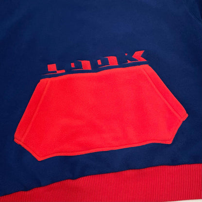 LQQK STUDIO | ルックスタジオ FLEECE HOODIE パーカー LQA25FH06 ブルー×レッド サイズ：L【尾張小牧店】