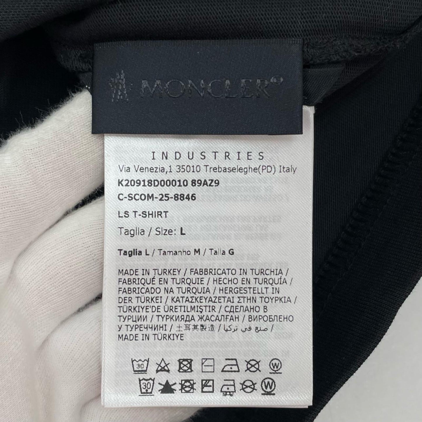 MONCLER | モンクレール 長袖Ｔシャツ K20918D00010 ブラック サイズ：L【尾張小牧店】