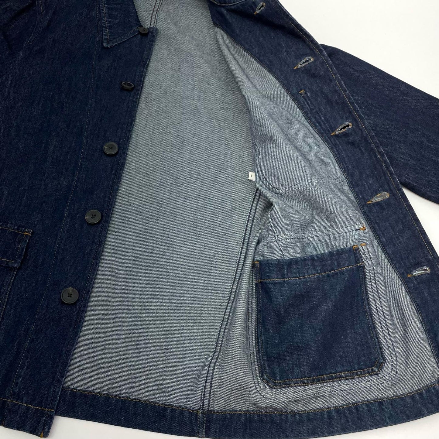 DRIES VAN NOTEN | ドリスヴァンノッテン BRAXTON DEN 2381 M.W.JACKET カバーオール 020429-2381 ネイビー サイズ：46【尾張小牧店】