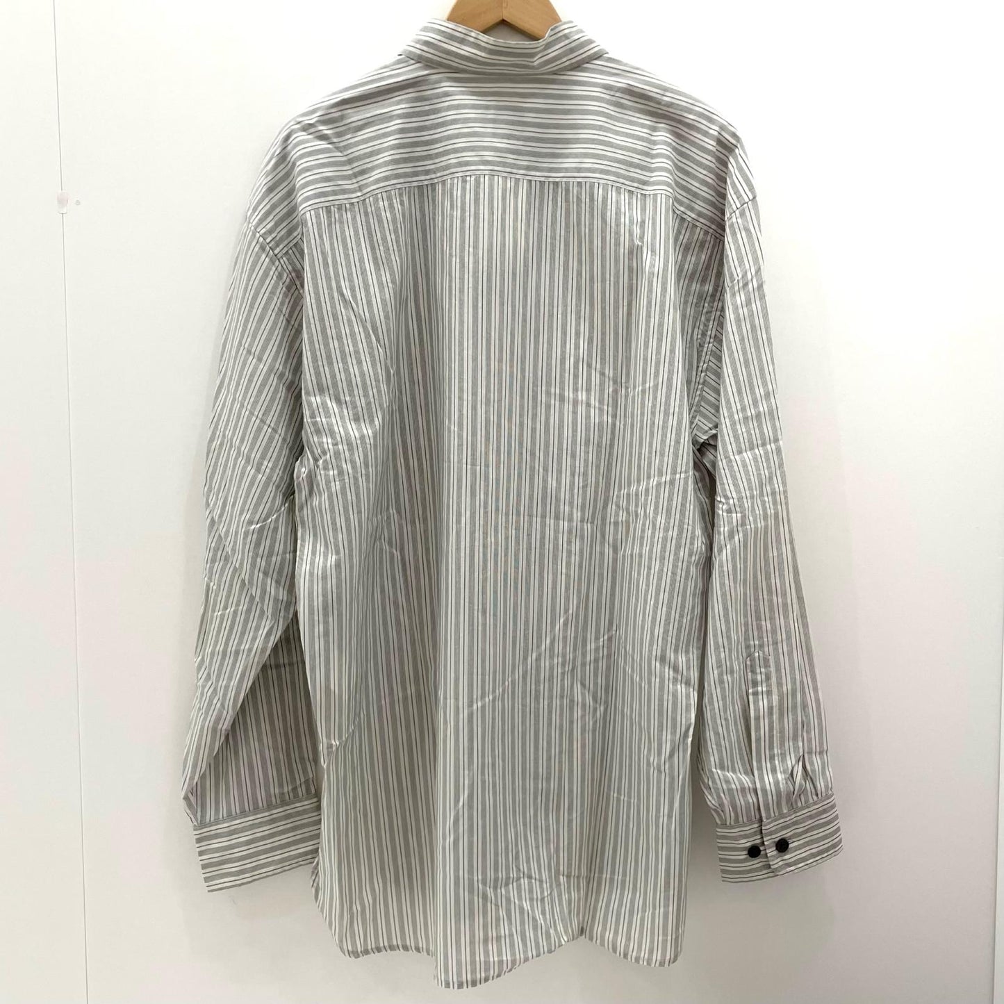 DRIES VAN NOTEN | ドリスヴァンノッテン CROOM 1524 M.W.SHIRT 長袖シャツ 020732-1524 ホワイト×グレー サイズ：M【尾張小牧店】
