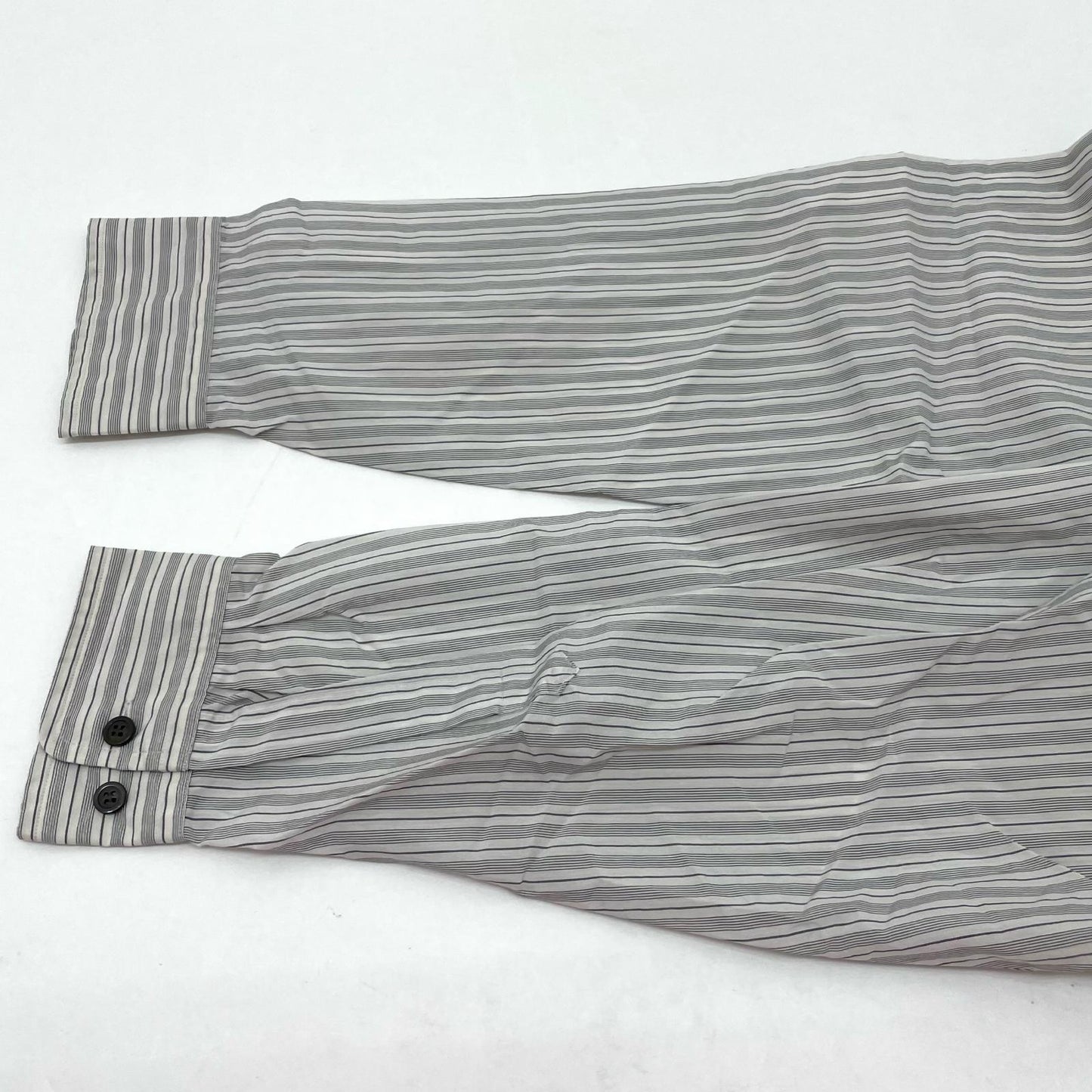 DRIES VAN NOTEN | ドリスヴァンノッテン CROOM 1524 M.W.SHIRT 長袖シャツ 020732-1524 ホワイト×グレー サイズ：M【尾張小牧店】
